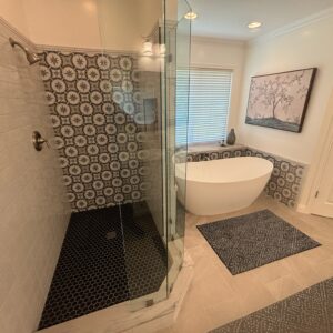 Bathroom Tile Remodel in San marocs